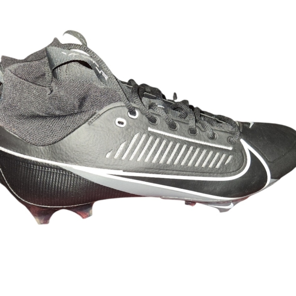NEW W/ Outtag Nike Men's Football Cleats Sz 13 Black & White. With STRETCH ANKLE - Picture 3 of 7